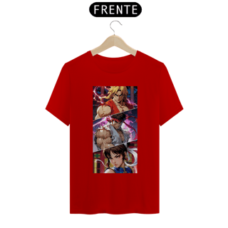 Camiseta Street Fighter Ken-Ryu-Chun-Li
