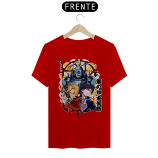 Nome do produto Camiseta Fullmetal Alchemist Alphonse, Edward e Roy Mustang