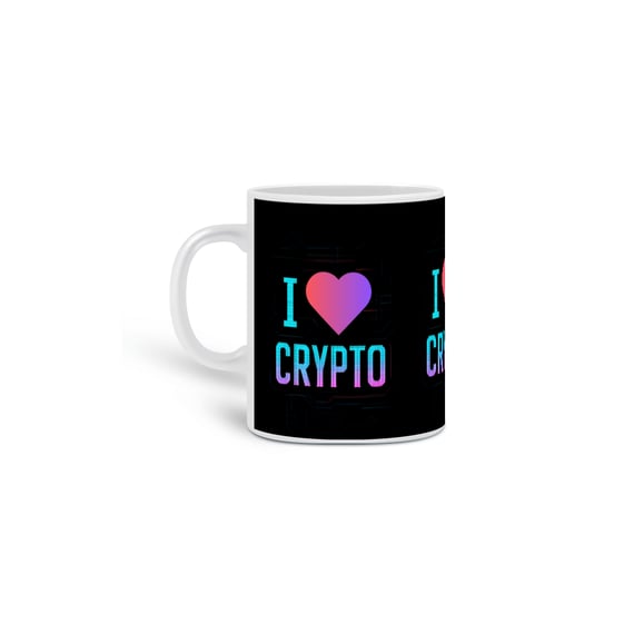 Caneca I LOVE CRIPTO