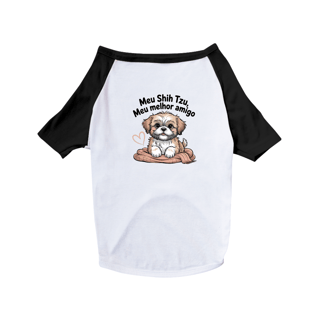 Nome do produto Camiseta Pet Meu Shih Tzu, Meu Melhor Amigo