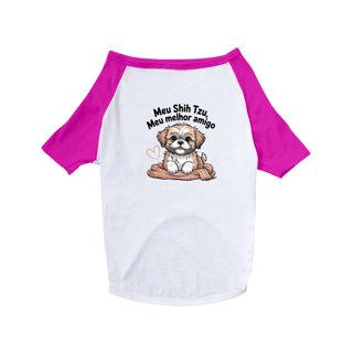 Nome do produto Camiseta Pet Meu Shih Tzu, Meu Melhor Amigo