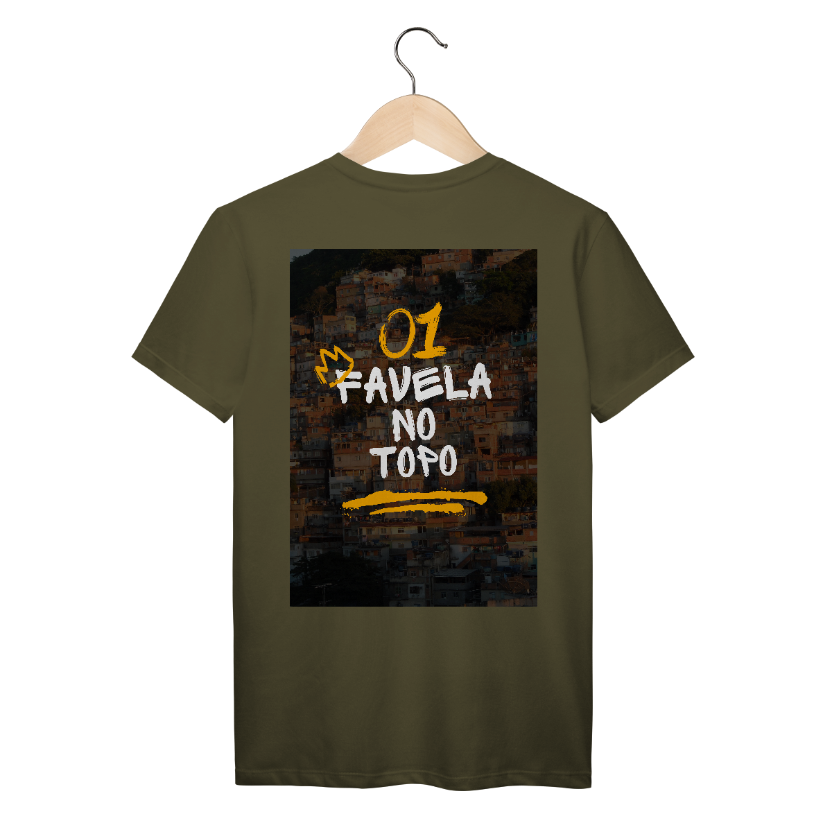 Nome do produto: Camiseta Favela no Topo