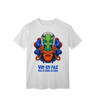 Nome do produto Camiseta Vim em paz - UFO Collection