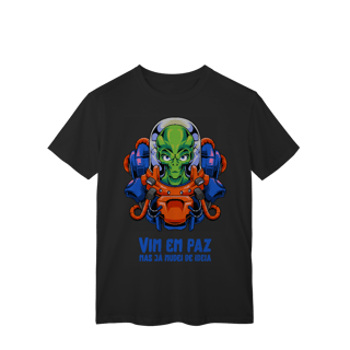 Nome do produto Camiseta Vim em paz - UFO Collection