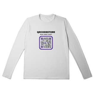 Nome do produto QRCodeStore - Camiseta Manga Longa Sport Dry Uv
