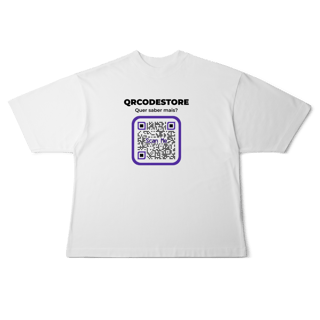 Nome do produto QRCodeStore - Camiseta Oversized