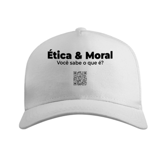 Nome do produto Ética & Moral - Boné Americano com Tela