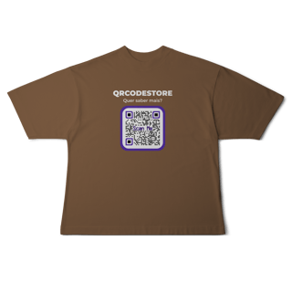 Nome do produto QRCodeStore - Camiseta Oversized