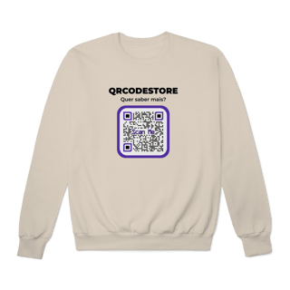 Nome do produto QRCodeStore -Moletom Prime Fechado