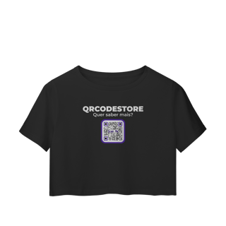 QRCodeStore - Camiseta Cropped