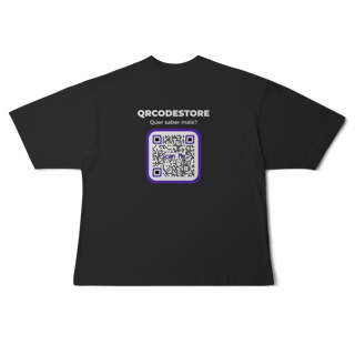 Nome do produto QRCodeStore - Camiseta Oversized