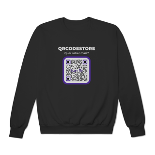 Nome do produto QRCodeStore -Moletom Prime Fechado
