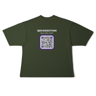 Nome do produto QRCodeStore - Camiseta Oversized
