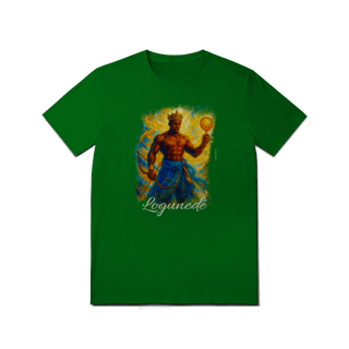 Nome do produtoCamiseta de Logunedé - Estampa Exclusiva