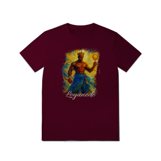 Nome do produtoCamiseta de Logunedé - Estampa Exclusiva