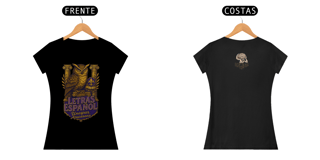 Camiseta Baby Long Quality Feminino - Letras Espanhol: Yo Hablo el Futuro