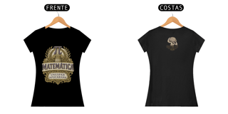 Camiseta Baby Long Prime feminino - Matemática: A Arquiteta da Lógica
