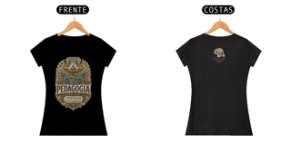 Camiseta Baby Long Quality Feminino - Pedagogia: A Transformadora de Vidas