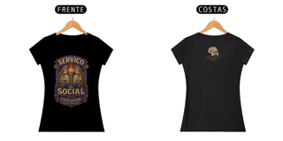Camiseta Baby Long Quality Feminino - Serviço Social: A Voz da Mudança