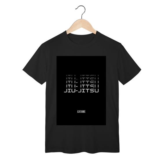 Camiseta degradê jiu-jitsu preta