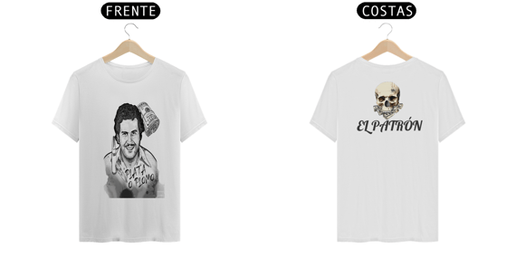 CAMISETA BRANCA PREMIUM PLATA O PLUMO 