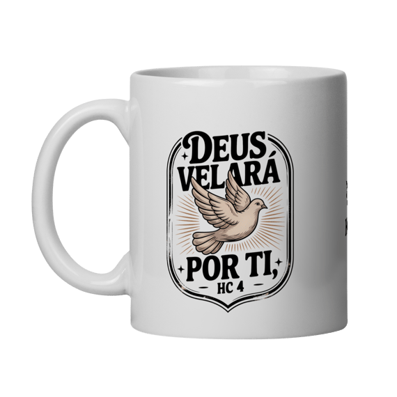 Caneca Deus velará por ti