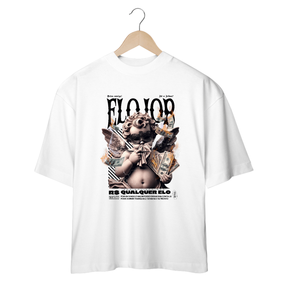 Oversized - Elo Job - Estampa preta - Frente