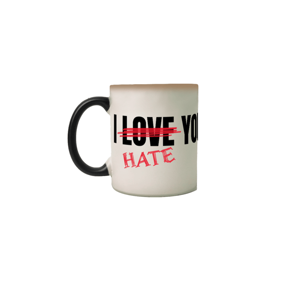 Ilove/hate you, Wz - Caneca mágica