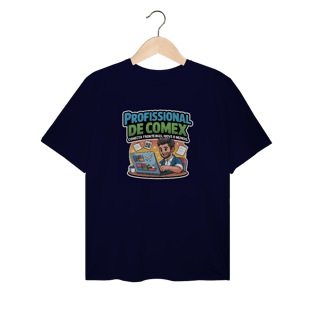Nome do produto T-Shirt Plus Size - Conecta Fronteiras, Move o Mundo