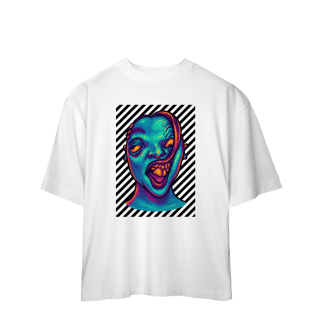 Camisa Estampada Oversized – Caricatura Exclusiva | VOU DESENHAR VOCÊ