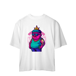 Nome do produto Camisa Estampada Oversized – Caricatura Exclusiva | VOU DESENHAR VOCÊ