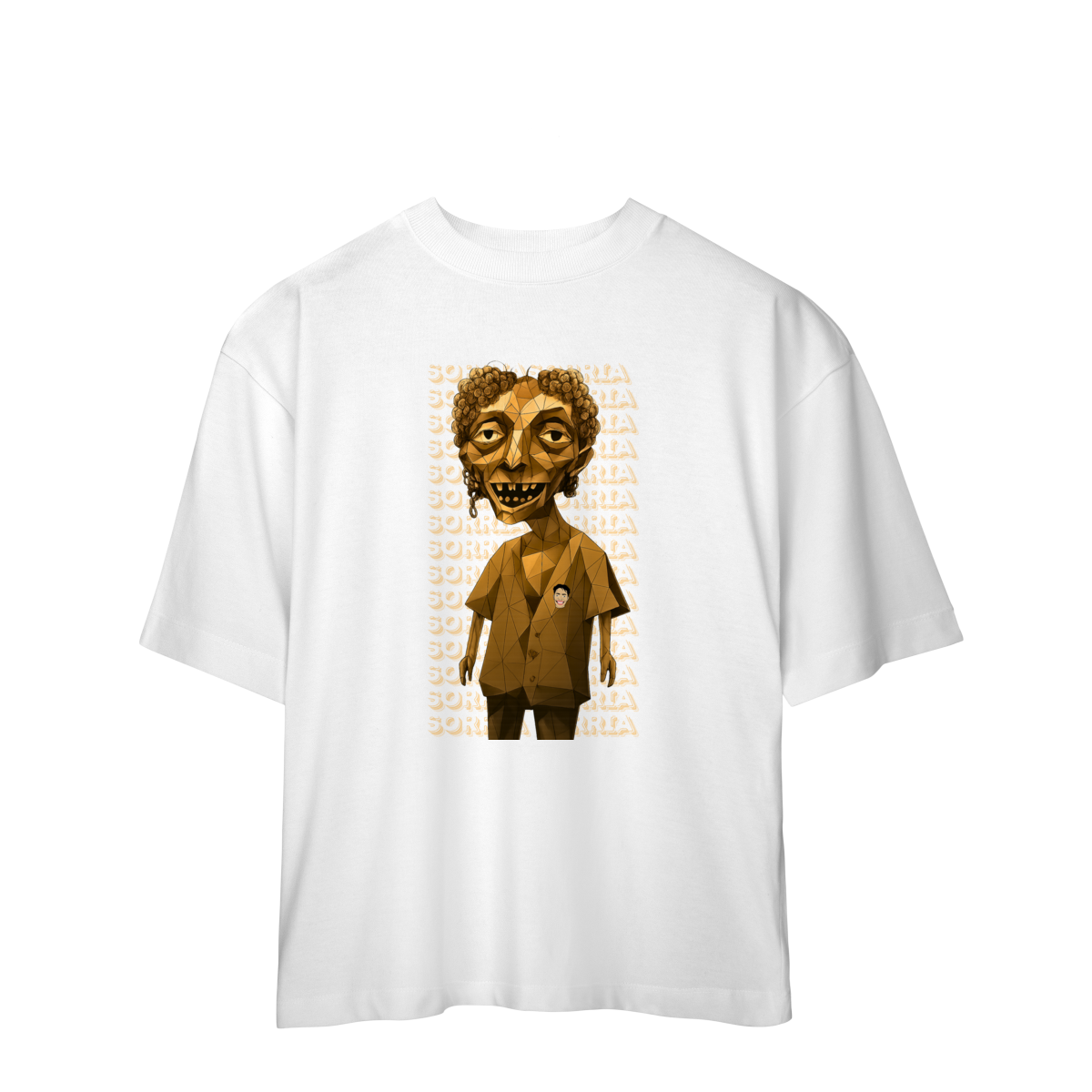 Camisa Estampada Oversized – Caricatura Exclusiva | VOU DESENHAR VOCÊ
