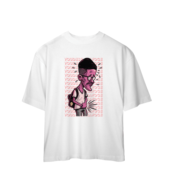 Camisa Estampada Oversized – Caricatura Exclusiva | VOU DESENHAR VOCÊ