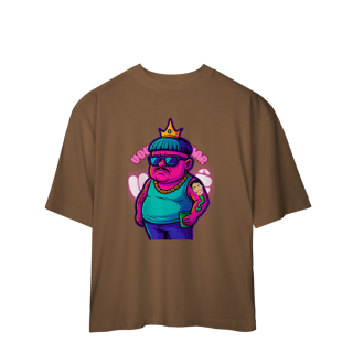 Nome do produto Camisa Estampada Oversized – Caricatura Exclusiva | VOU DESENHAR VOCÊ