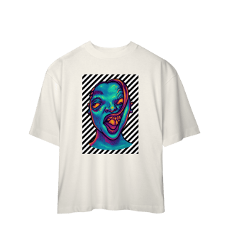 Nome do produto Camisa Estampada Oversized – Caricatura Exclusiva | VOU DESENHAR VOCÊ