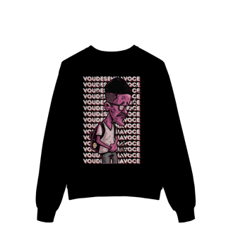 Nome do produto Moletom Estampado Fechado – Caricatura Exclusiva | VOU DESENHAR VOCÊ