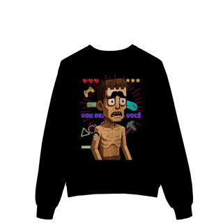 Nome do produto Moletom Estampado Fechado – Caricatura Exclusiva | VOU DESENHAR VOCÊ