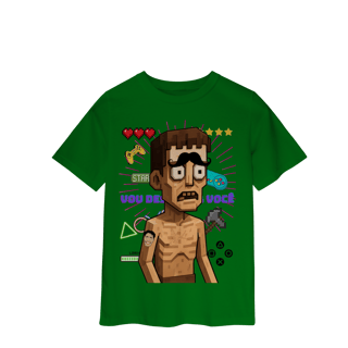 Nome do produto Camisa Estampada INFANTIL – Caricatura Exclusiva | VOU DESENHAR VOCÊ