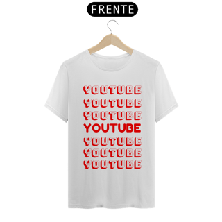 Nome do produto Camiseta Unissex escrita YouTube | T-Shirt Quality