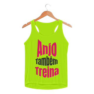 Nome do produto Regata Academia | ''Anjo também treina'' | Sport Dry UV