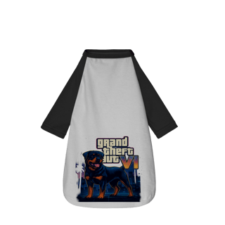 Nome do produto Roupa Pet GTA VI Rottweiler - Roupa Dog Cachorro