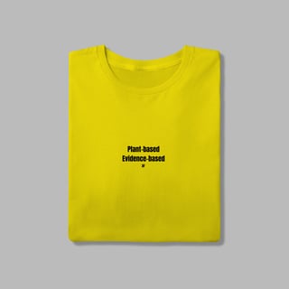 Nome do produto Camiseta Plant Based, Evidence based