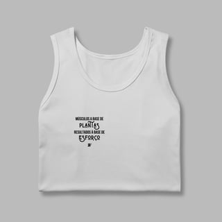 Nome do produto Regata Masculina Músculos à Base de Plantas