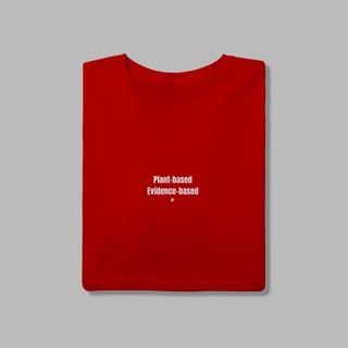Nome do produto Camiseta Plant Based, Evidence based