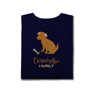 Nome do produto T-Shirt Plus Size - Caramelo Family