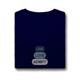Nome do produto Baby Long Quality - Live, Love, Adopt Blue