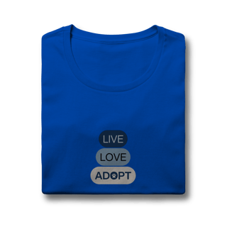 Nome do produto Baby Long Quality - Live, Love, Adopt Blue
