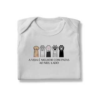 Nome do produto Body - A Vida é Melhor Com Patas