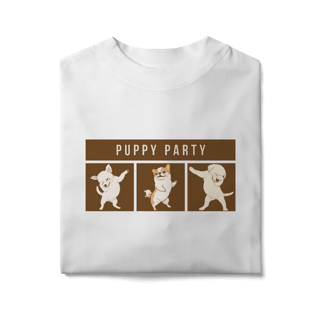 Nome do produto Camiseta Oversized - Puppy Party
