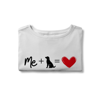 Nome do produto Cropped - Me + Dog = Love